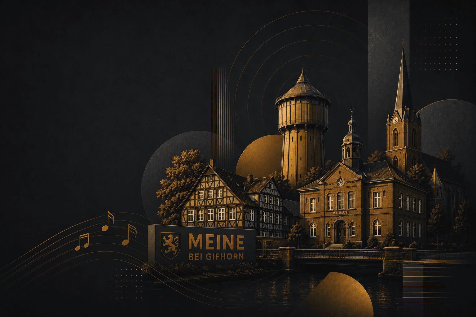 Abstraktes Bild der Meiner Sehenswürdigkeiten